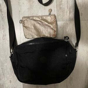 Kipling crossbody bag with golden pouch